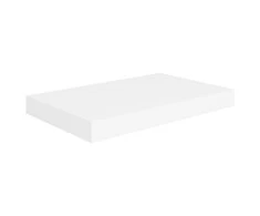 Pakabinama sieninė lentyna, baltos spalvos, 40x23x3,8cm, MDF