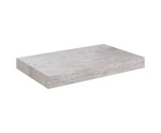 Pakabinama sieninė lentyna, betono pilka, 23x23,5x3,8cm, MDF