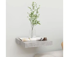 Pakabinama sieninė lentyna, betono pilka, 23x23,5x3,8cm, MDF
