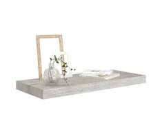 Pakabinama sieninė lentyna, betono pilka, 60x23,5x3,8cm, MDF