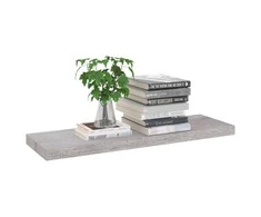 Pakabinama sieninė lentyna, betono pilka, 80x23,5x3,8cm, MDF