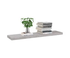 Pakabinama sieninė lentyna, betono pilka, 90x23,5x3,8cm, MDF