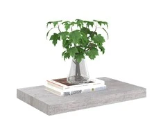Pakabinama sieninė lentyna, betono pilka, 50x23x3,8cm, MDF