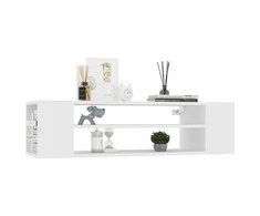 TV staliukas Pakabinama TV spintelė, balta, 100x30x26,5cm, mediena