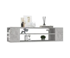TV staliukas Pakabinama TV spintelė, betono pilka, 100x30x26,5cm, mediena