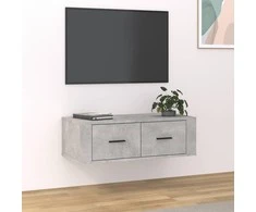TV staliukas Pakabinama TV spintelė, betono pilka, 80x36x25cm, mediena