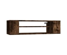 TV staliukas Pakabinama TV spintelė, dūminio ąžuolo, 100x30x26,5cm, mediena