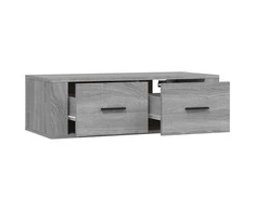 TV staliukas Pakabinama TV spintelė, pilka ąžuolo, 80x36x25cm, mediena