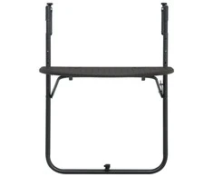 Pakabinamas balkono stalas, rudas, 60x64x83,5cm, plastikas