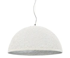 Pakabinamas šviestuvas, balta ir sidabro, 50cm skersmens, E27