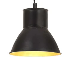 Pakabinamas šviestuvas, juodas, 17cm, 25W, apskritas, E27