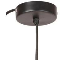 Pakabinamas šviestuvas, juodas, 17cm, 25W, apskritas, E27