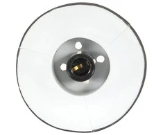 Pakabinamas šviestuvas, juodas, 17cm, 25W, apskritas, E27