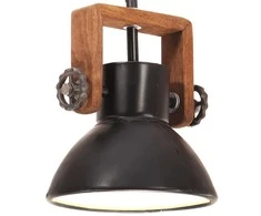 Pakabinamas šviestuvas, juodas, 19cm, 25W, apskritas, E27