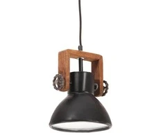 Pakabinamas šviestuvas, juodas, 19cm, 25W, apskritas, E27