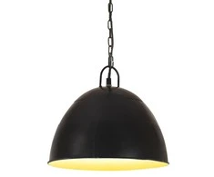 Pakabinamas šviestuvas, juodas, 31cm, 25W, apskritas, E27