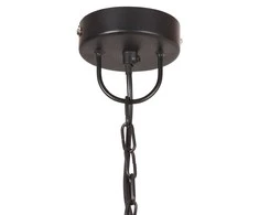 Pakabinamas šviestuvas, juodas, 31cm, 25W, apskritas, E27