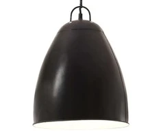 Pakabinamas šviestuvas, juodas, 32cm, 25W, apskritas, E27