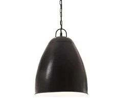 Pakabinamas šviestuvas, juodas, 32cm, 25W, apskritas, E27