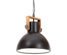 Pakabinamas šviestuvas, juodas, 40cm, 25W, apskritas, E27