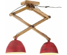 Lubinis šviestuvas, baltinta raudona, 29x18x85cm, 25W, E27
