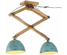 Lubinis šviestuvas, baltintas mėlynas, 29x18x85cm, 25W, E27
