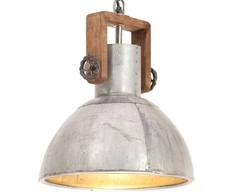 Pakabinamas šviestuvas, sidabrinis, 30cm, 25W, apskritas, E27
