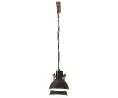 Pakabinamas šviestuvas, visiškai juodas, 109cm, 25W, E27