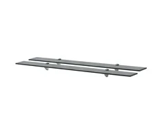 Pakabinamos lentynos, 2vnt., 100x20cm, stiklas, 8mm (243793x2)