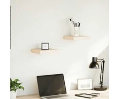 Pakabinamos lentynos, 2vnt., 23x23,5x4cm, apdirbta mediena