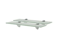 Pakabinamos lentynos, 2vnt., 40x10cm, stiklas, 8mm (243771x2)