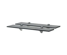 Pakabinamos lentynos, 2vnt., 50x20cm, stiklas, 8mm (243788x2)