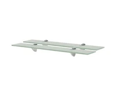 Pakabinamos lentynos, 2vnt., 60x10cm, stiklas, 8mm (243773x2)