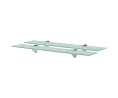 Pakabinamos lentynos, 2vnt., 60x20cm, stiklas, 8mm (243781x2)