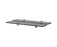 Pakabinamos lentynos, 2vnt., 60x20cm, stiklas, 8mm (243789x2)