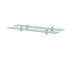 Pakabinamos lentynos, 2vnt., 70x10cm, stiklas, 8mm (243758x2)