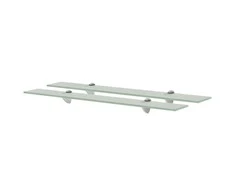 Pakabinamos lentynos, 2vnt., 70x20cm, stiklas, 8mm (243798x2)