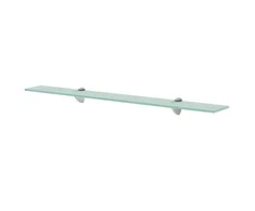 Pakabinamos lentynos, 2vnt., 80x10cm, stiklas, 8mm (243759x2)