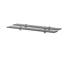 Pakabinamos lentynos, 2vnt., 80x10cm, stiklas, 8mm (243767x2)