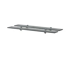 Pakabinamos lentynos, 2vnt., 80x20cm, stiklas, 8mm (243791x2)
