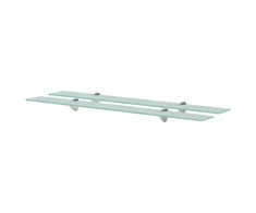 Pakabinamos lentynos, 2vnt., 90x20cm, stiklas, 8mm (243784x2)