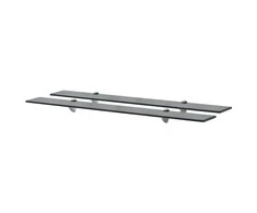 Pakabinamos lentynos, 2vnt., 90x20cm, stiklas, 8mm (243792x2)
