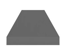 Pakabinamos lentynos, 2vnt., pilkos, 90x23,5x3,8cm, MDF
