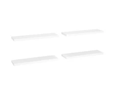 Pakabinamos lentynos, 4vnt., baltos, 90x23,5x3,8cm, MDF