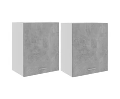 Pakabinamos spintelės, 2vnt., betono, 50x31x60cm, mediena