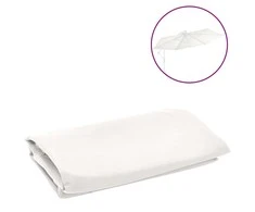 Pakaitinis audinys gembiniam skėčiui, smėlio baltas, 350cm