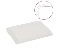 Pakaitinis audinys gembiniam skėčiui, smėlio baltas, 300cm