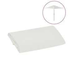 Pakaitinis audinys lauko skėčiui nuo saulės, baltas, 300cm