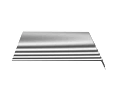 Pakaitinis audinys markizei, antracito ir baltos spalvos, 3,5x2,5 m