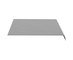 Pakaitinis audinys markizei, antracito ir baltos spalvos, 3x2,5m